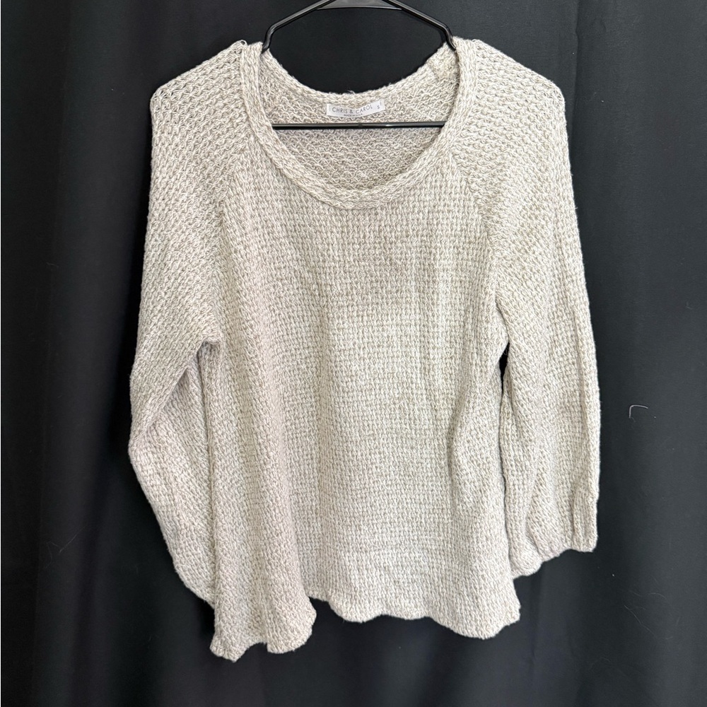 Chris & Carol Soft Beige Knit Sweater